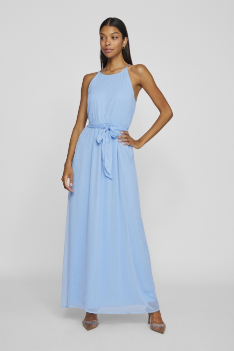 Vila vifalia belted long dress - noos/dc